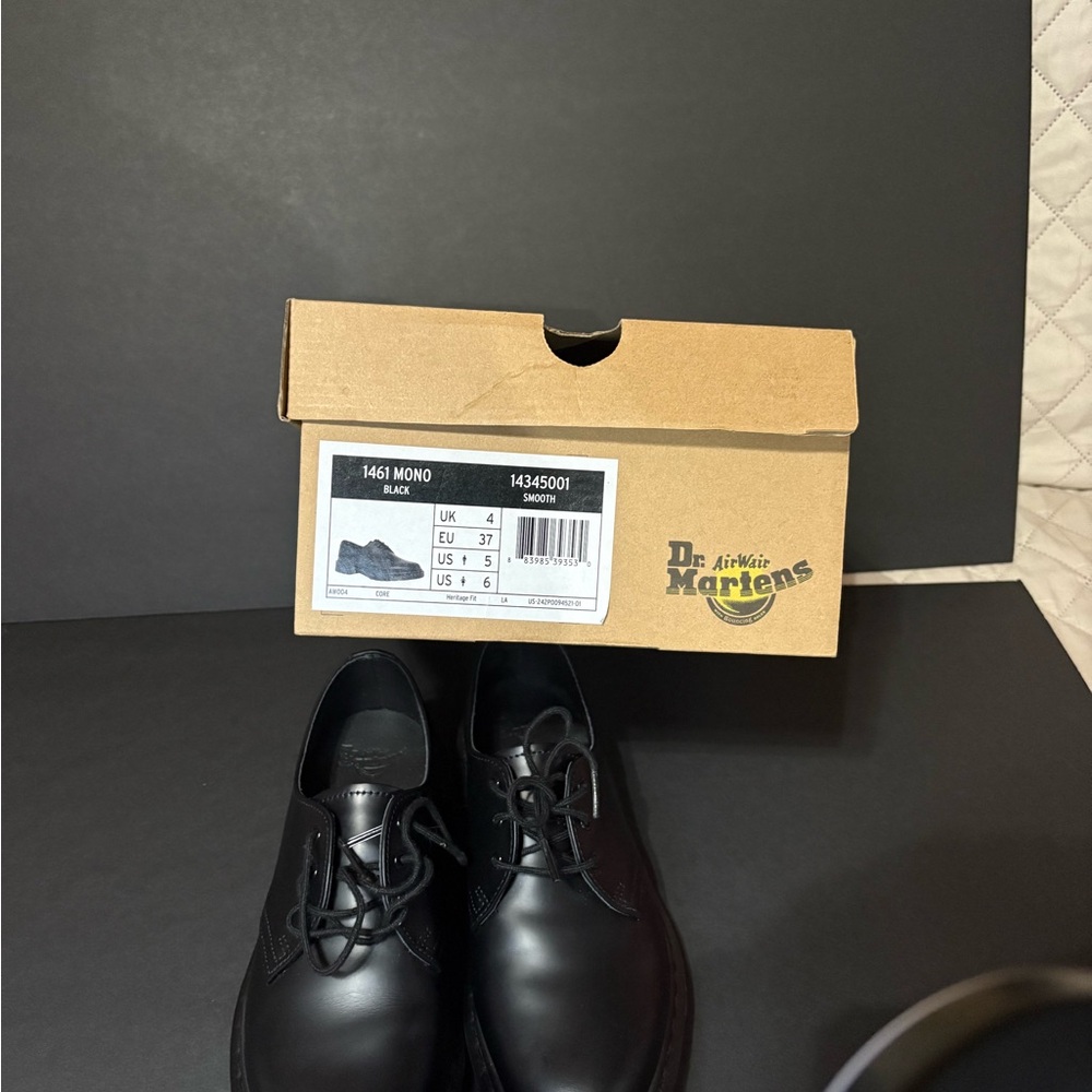 Dr. Martens Black Oxfords with Smooth Leather